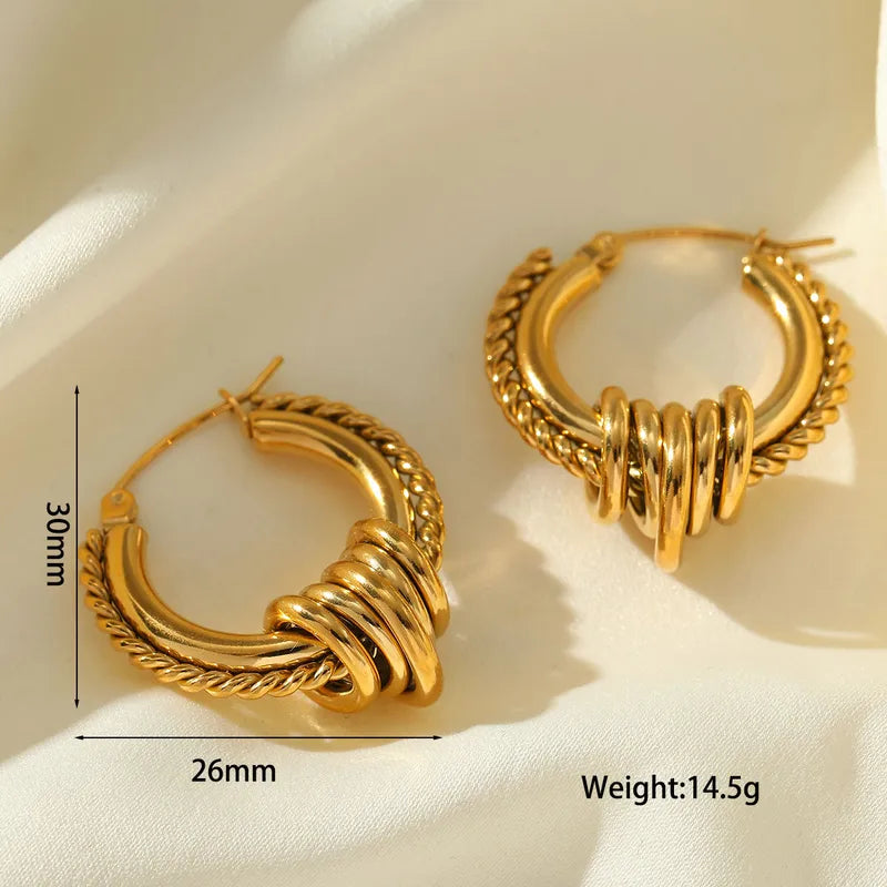 Golden Kira Hoop Earrings