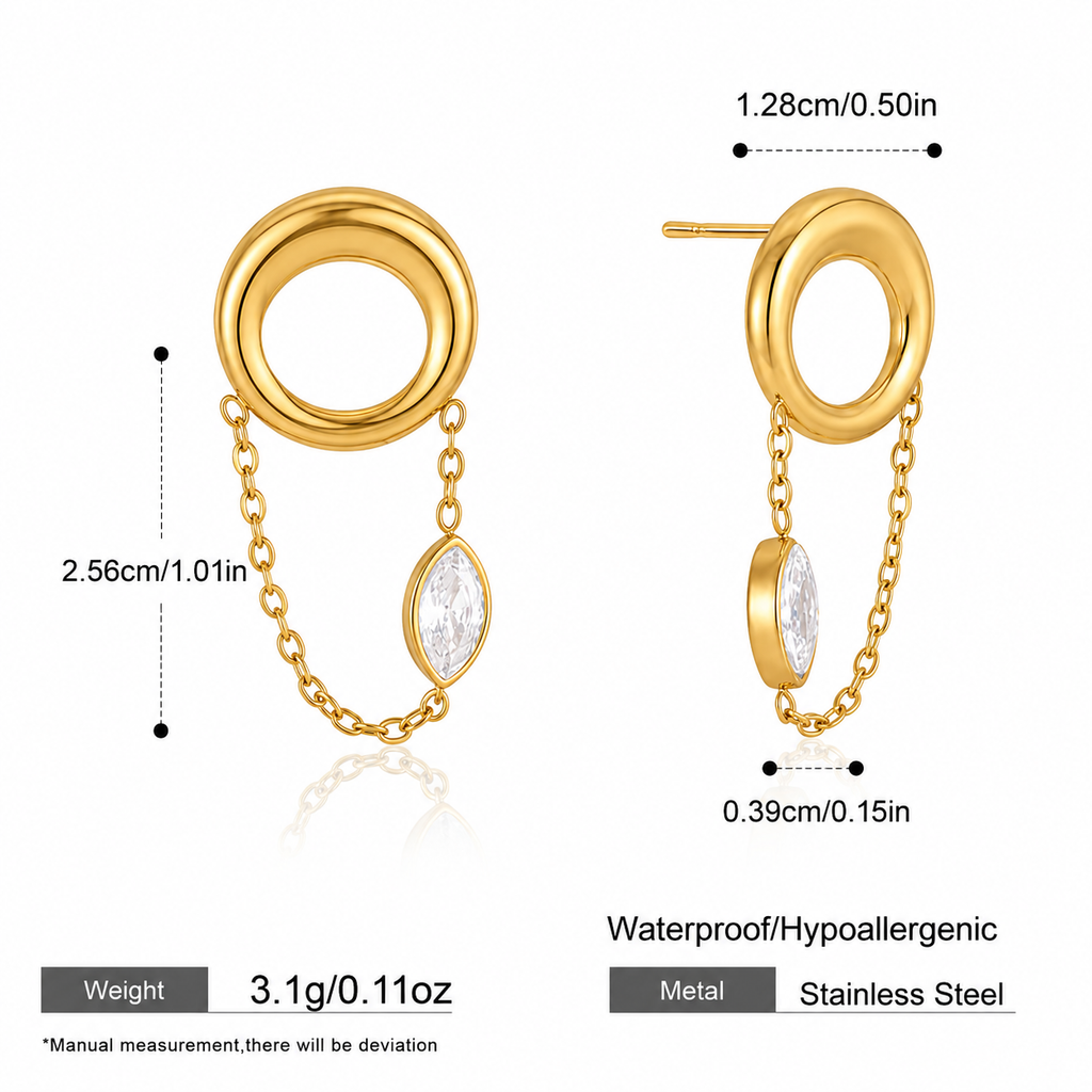 Orbit Crystal Drop Earrings
