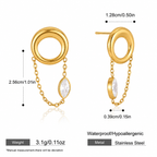 Orbit Crystal Drop Earrings