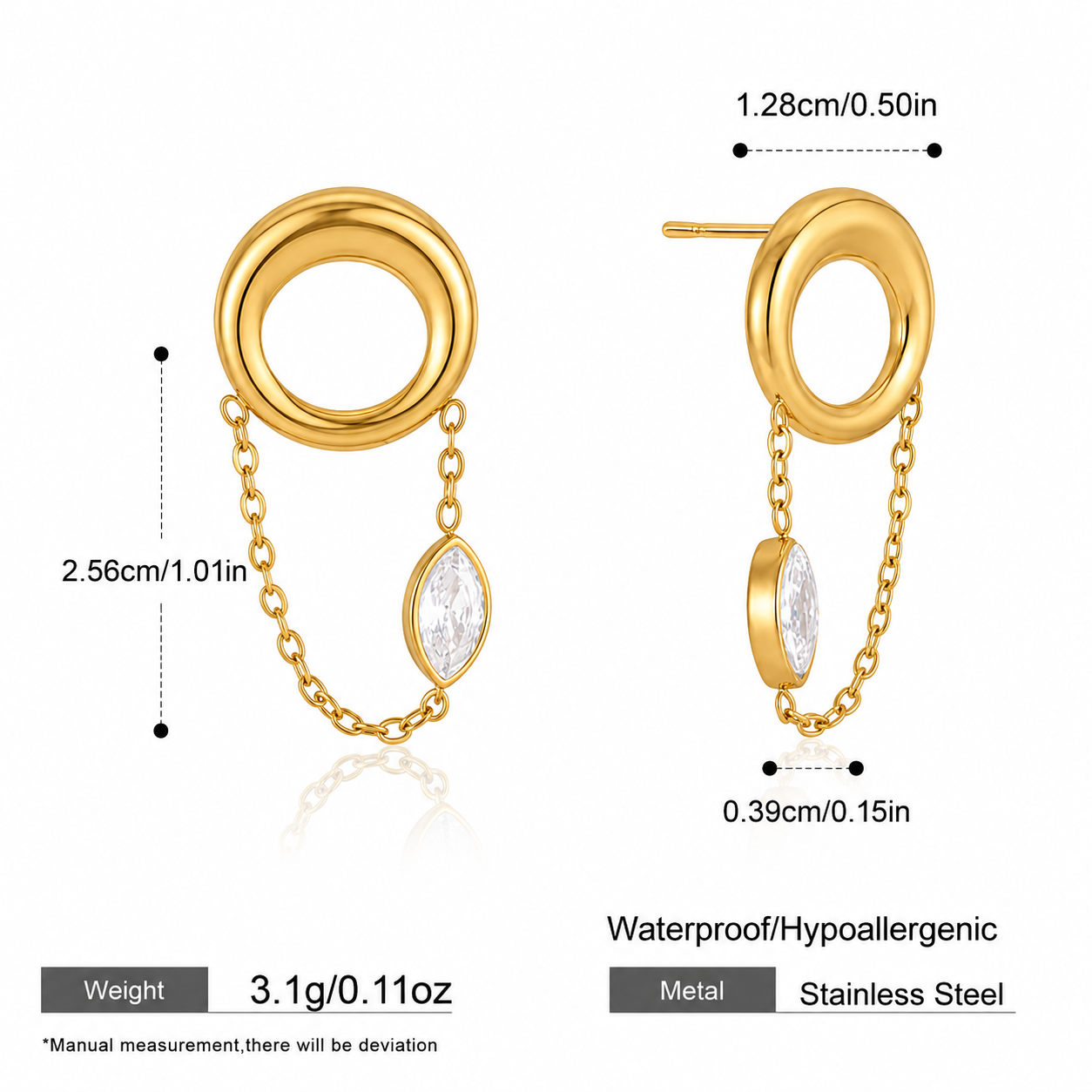 Orbit Crystal Drop Earrings