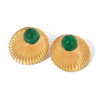Emerald Sunbeam Earrings
