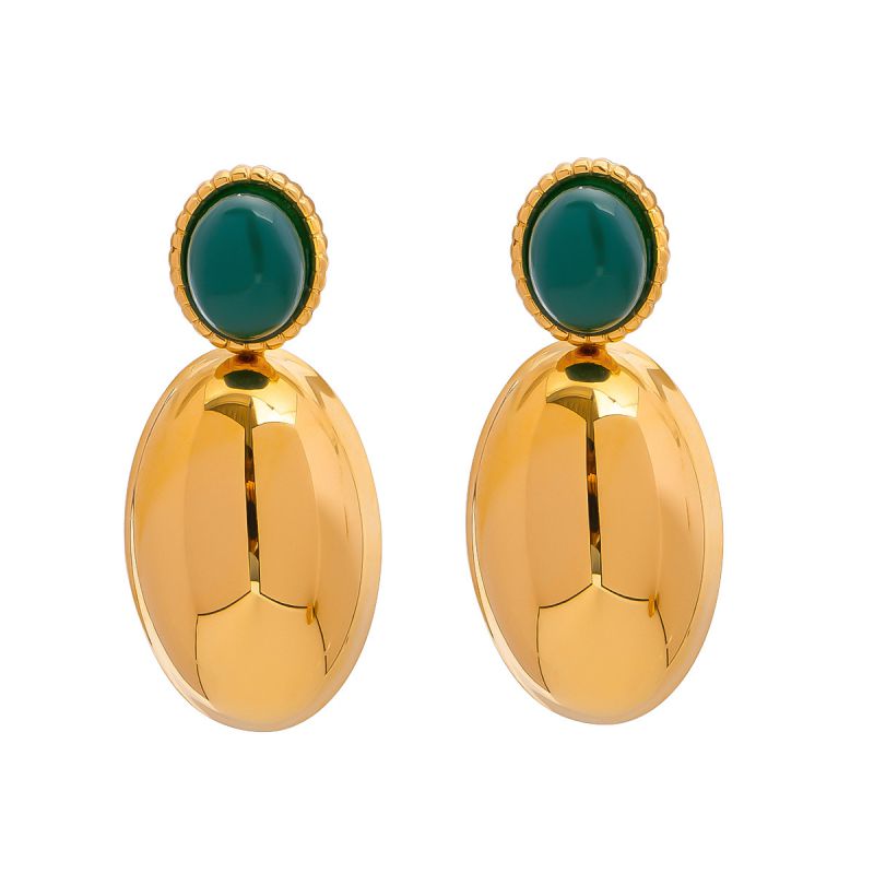 Jade Glow Drop Earrings