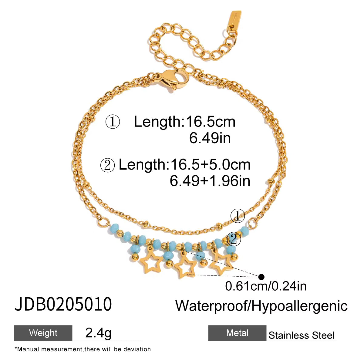 Aqua Star Bracelet