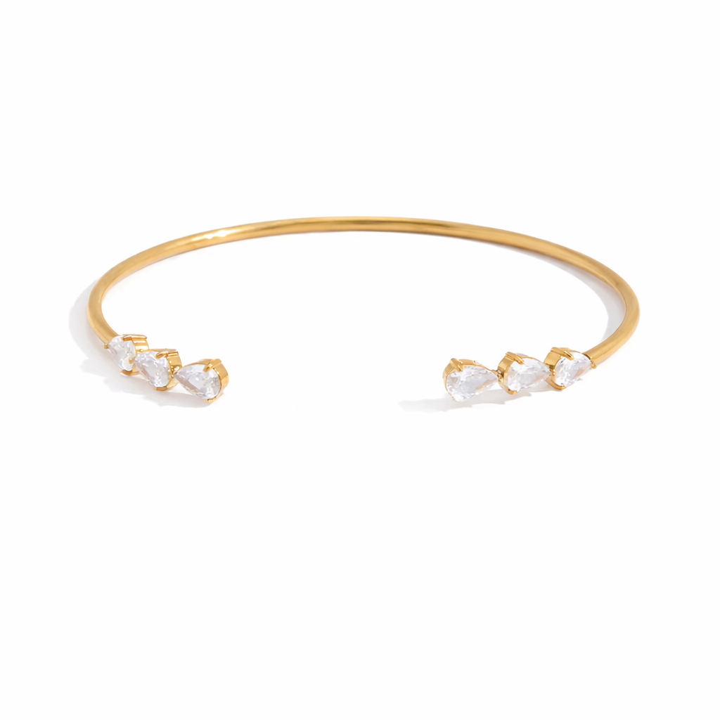 Maison Pear Crystal Cuff