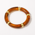 Caramel Gold Resin Bracelet