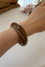 Espresso Resin Bangle