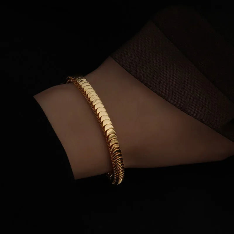 Golden Fish Scale Bracelet