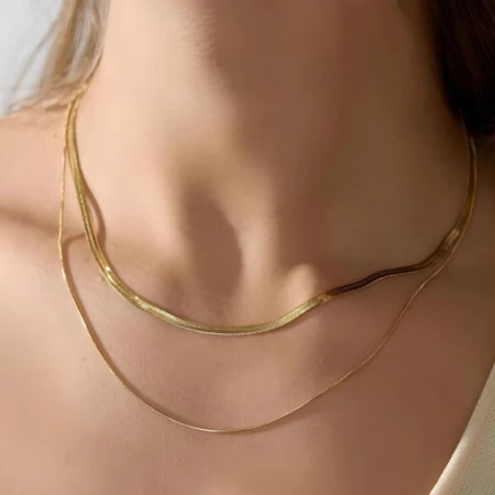 Layered Snake Chain Necklace