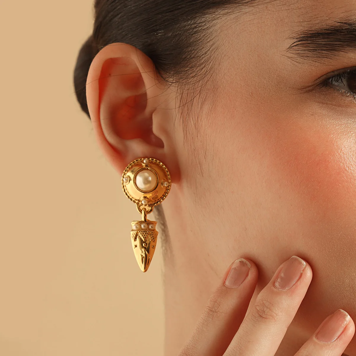 Adhira Pearl Drop Earrings