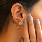Crystal Flower Earrings