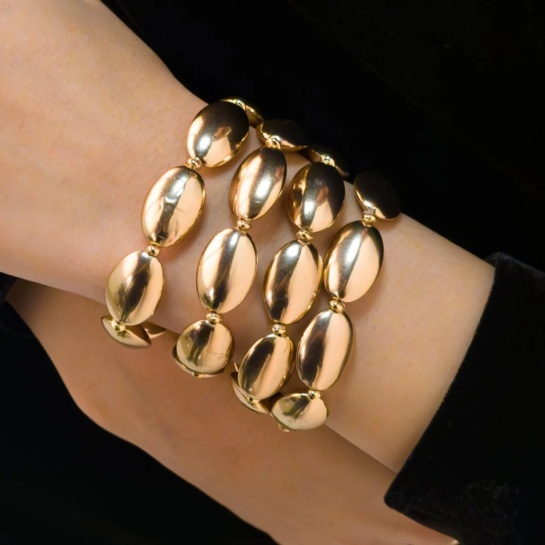 Luxe Gold Bead Stack Bracelet