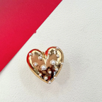 Pearl Golden Heart Ring
