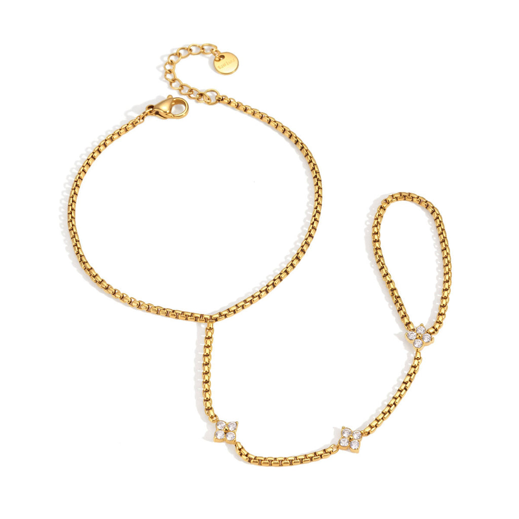Crystal Bloom Hand Chain