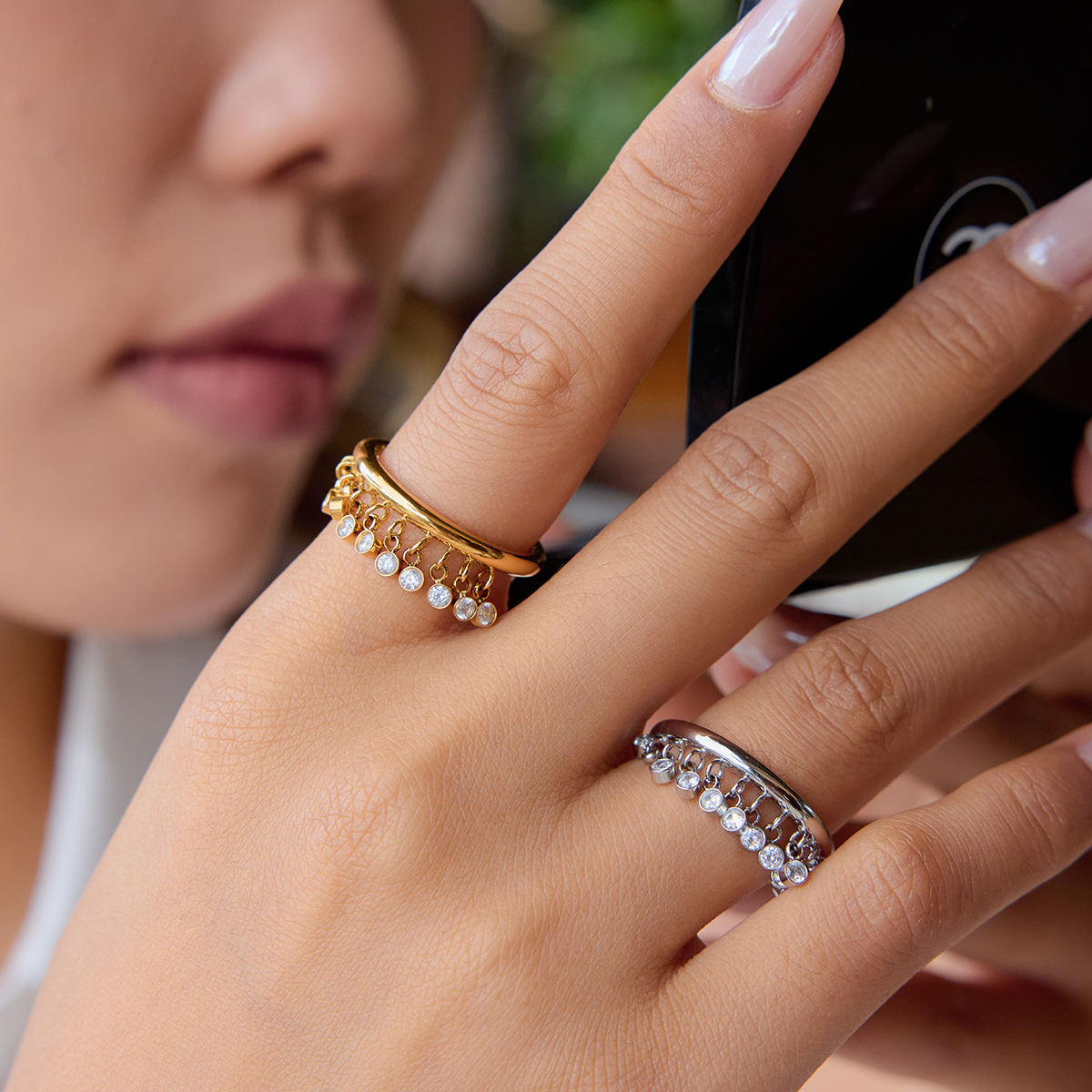 Charm Dangle Ring