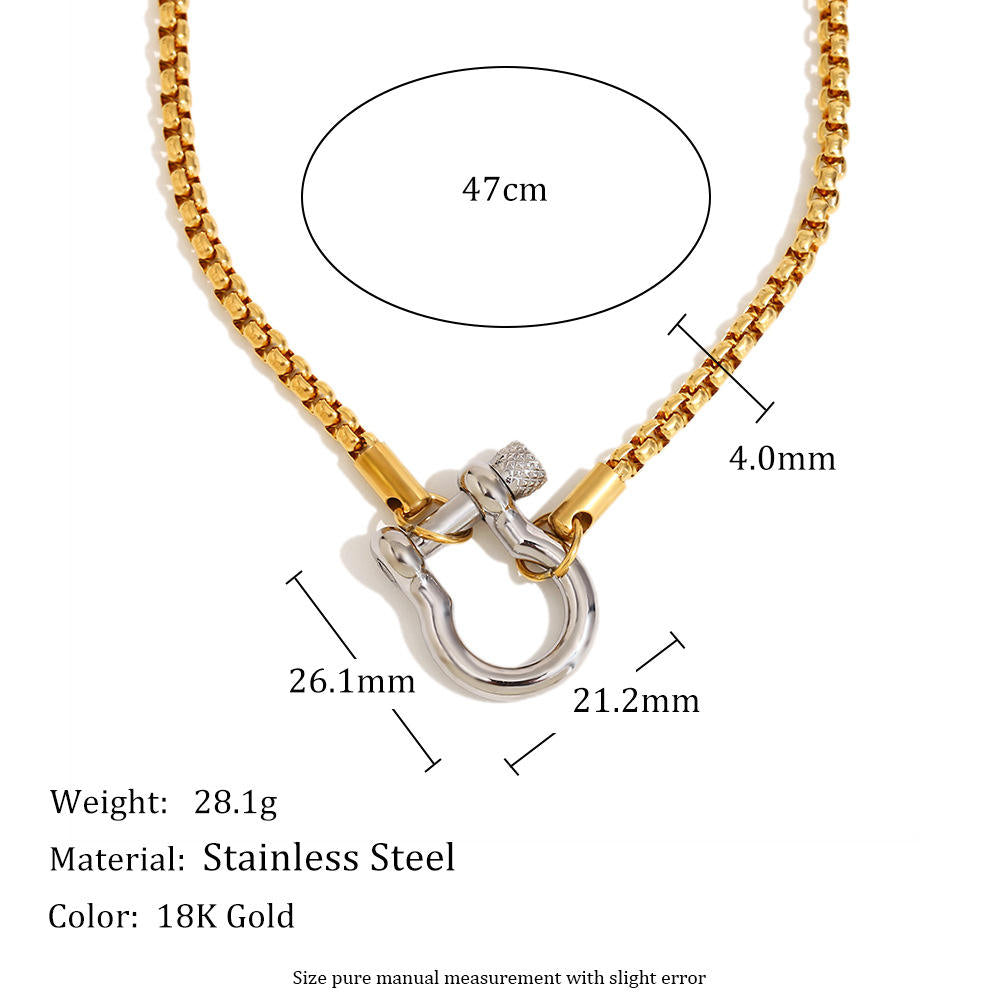 Dual-Tone Chunky Necklace