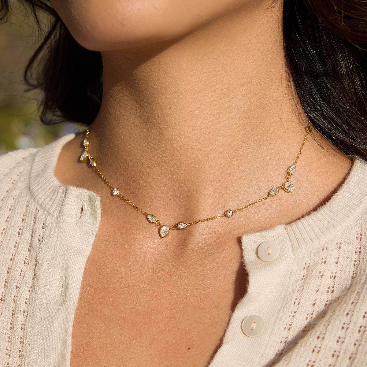 Tira Drop Necklace