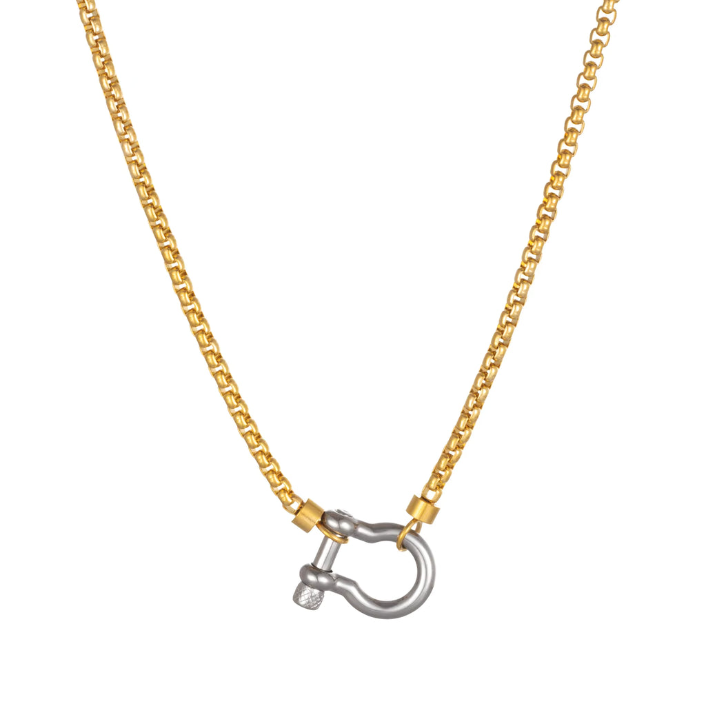 Dual-Tone Chunky Necklace