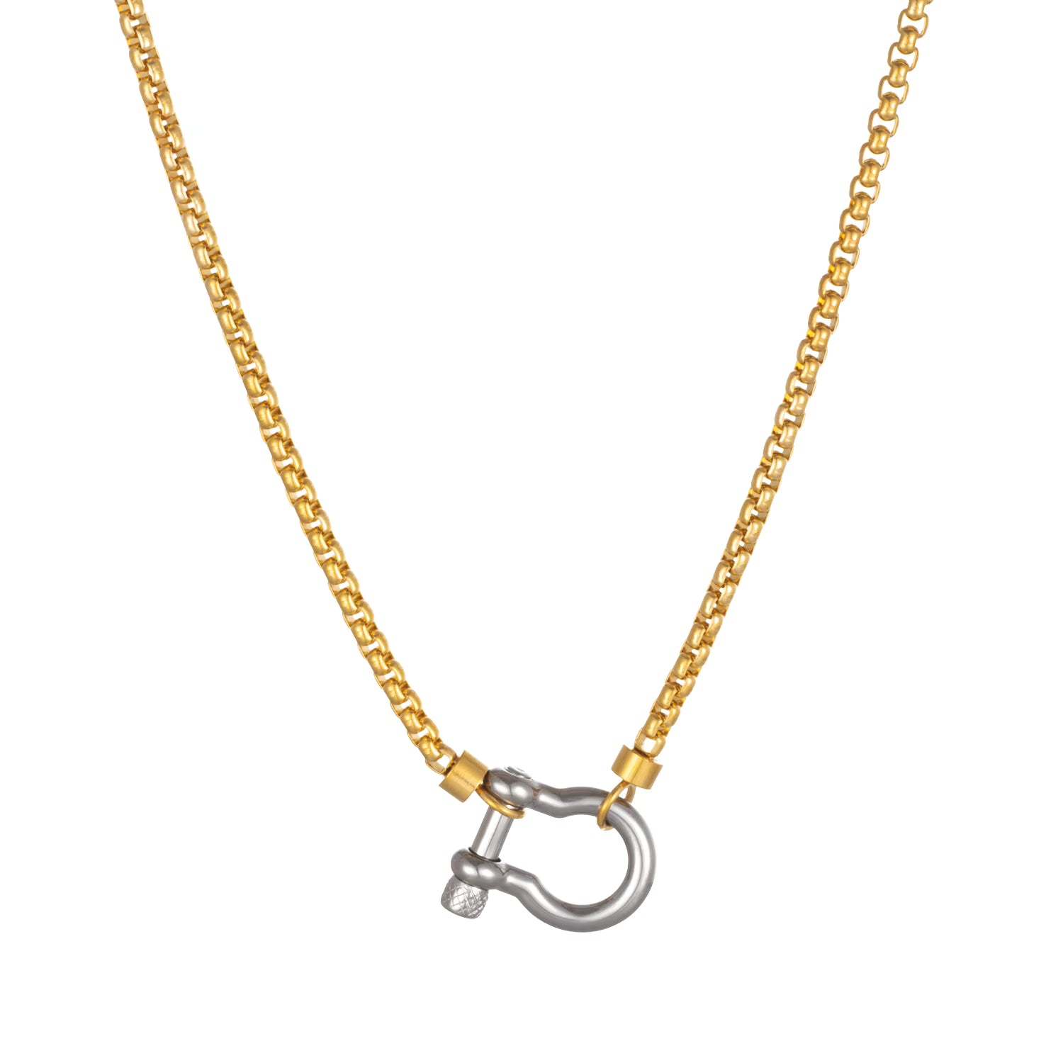 Dual-Tone Chunky Necklace