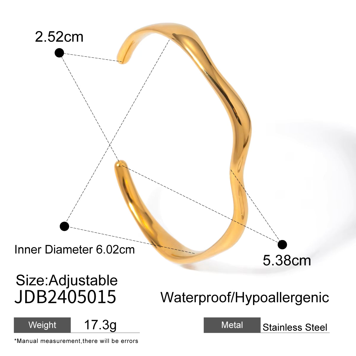 Fluid Cuff Bracelet