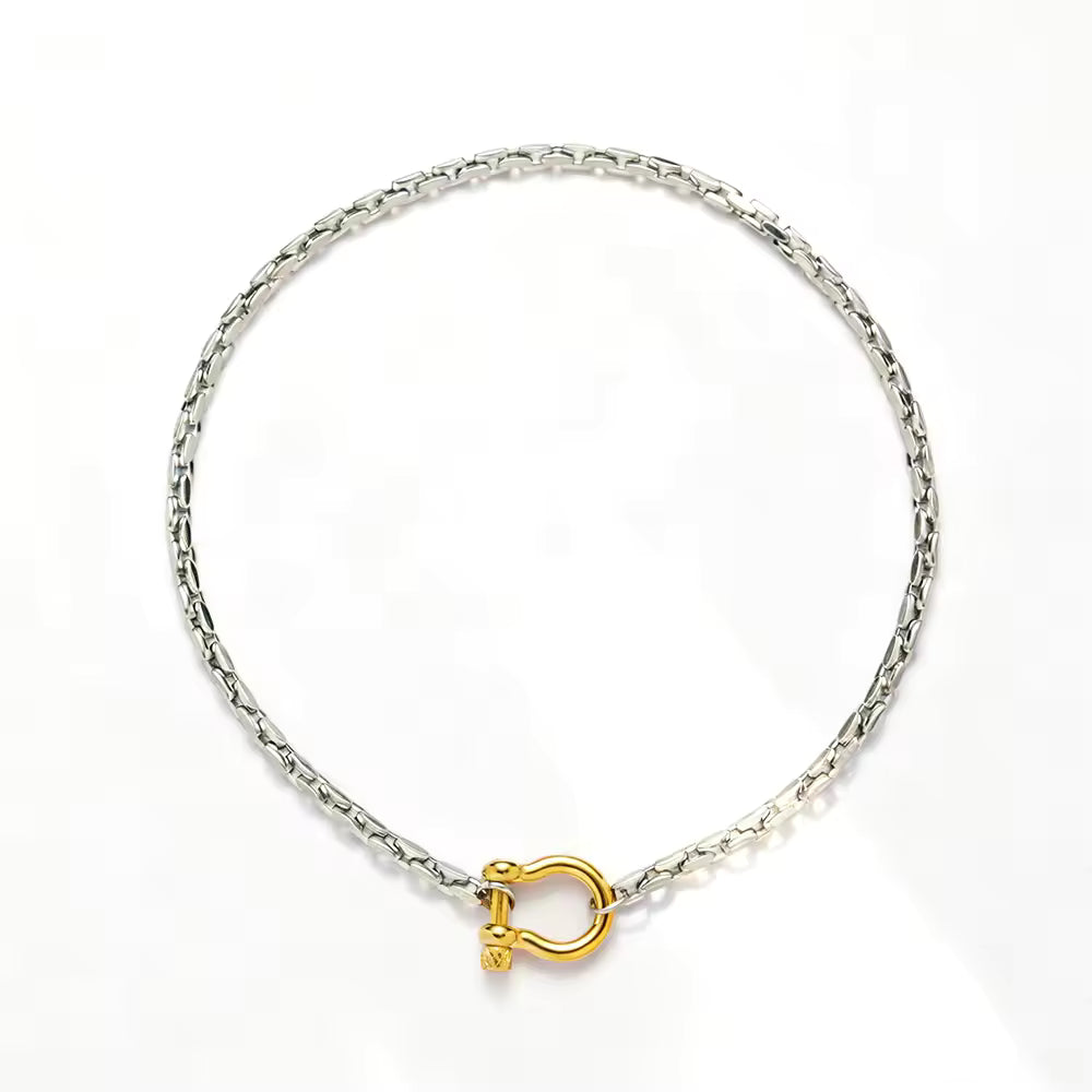 Dual-Tone Chunky Necklace