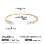 Maison Pear Crystal Cuff