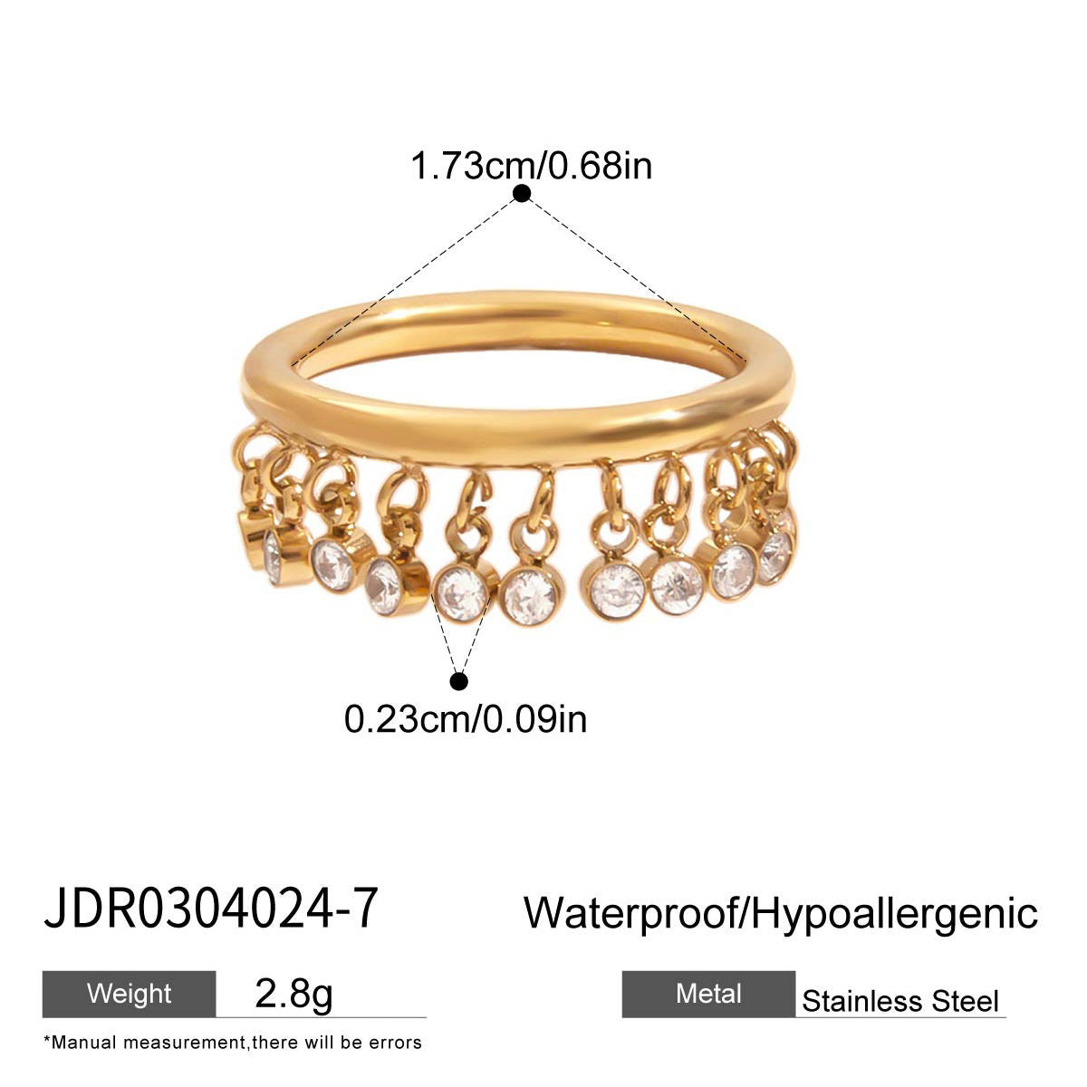 Charm Dangle Ring