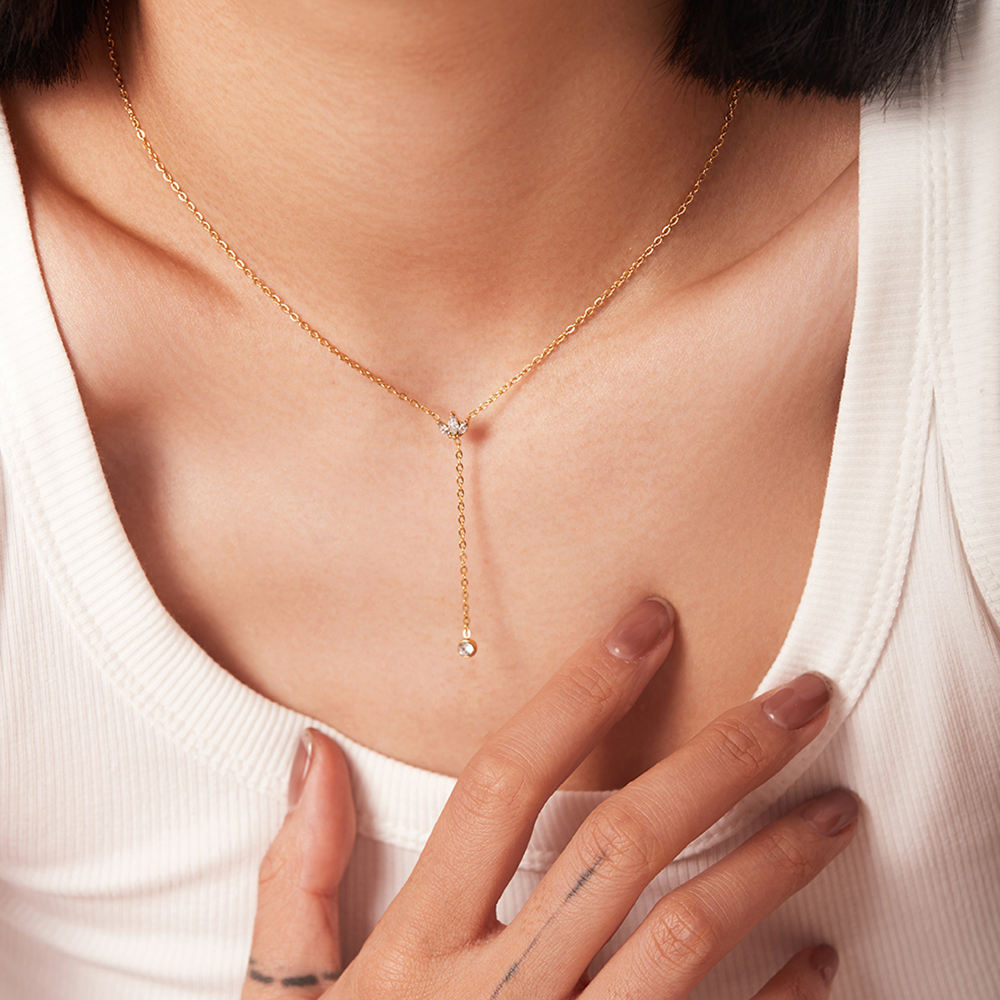 Lotus Drop Necklace