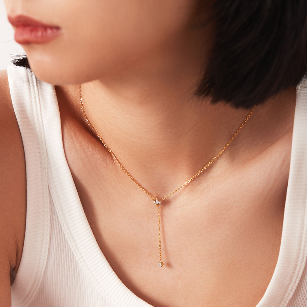 Lotus Drop Necklace