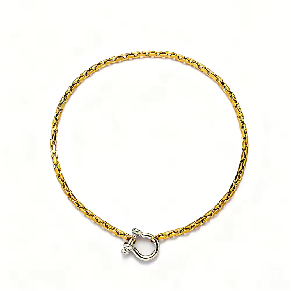 Dual-Tone Chunky Necklace