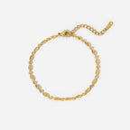 Golden Bead Link Bracelet