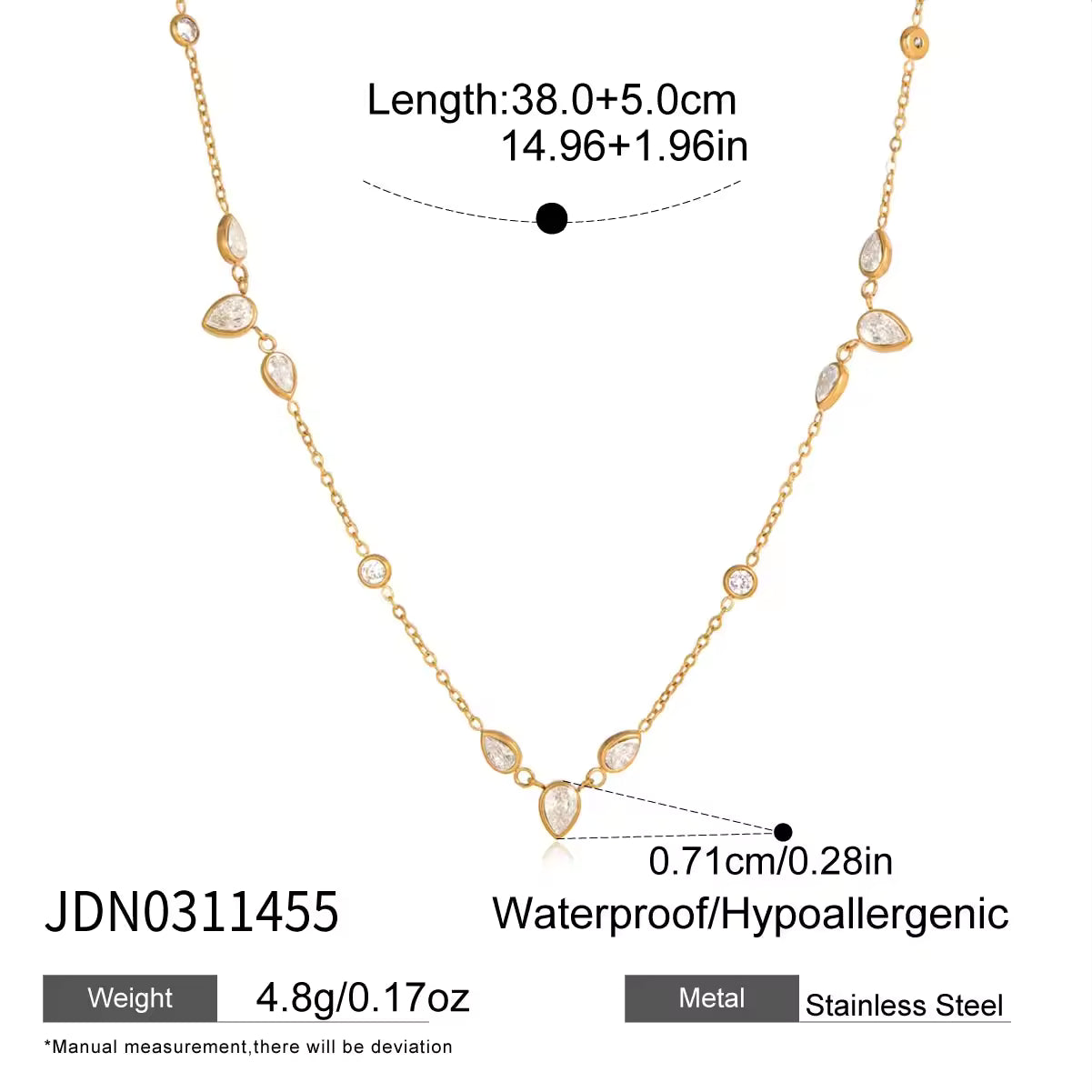 Tira Drop Necklace