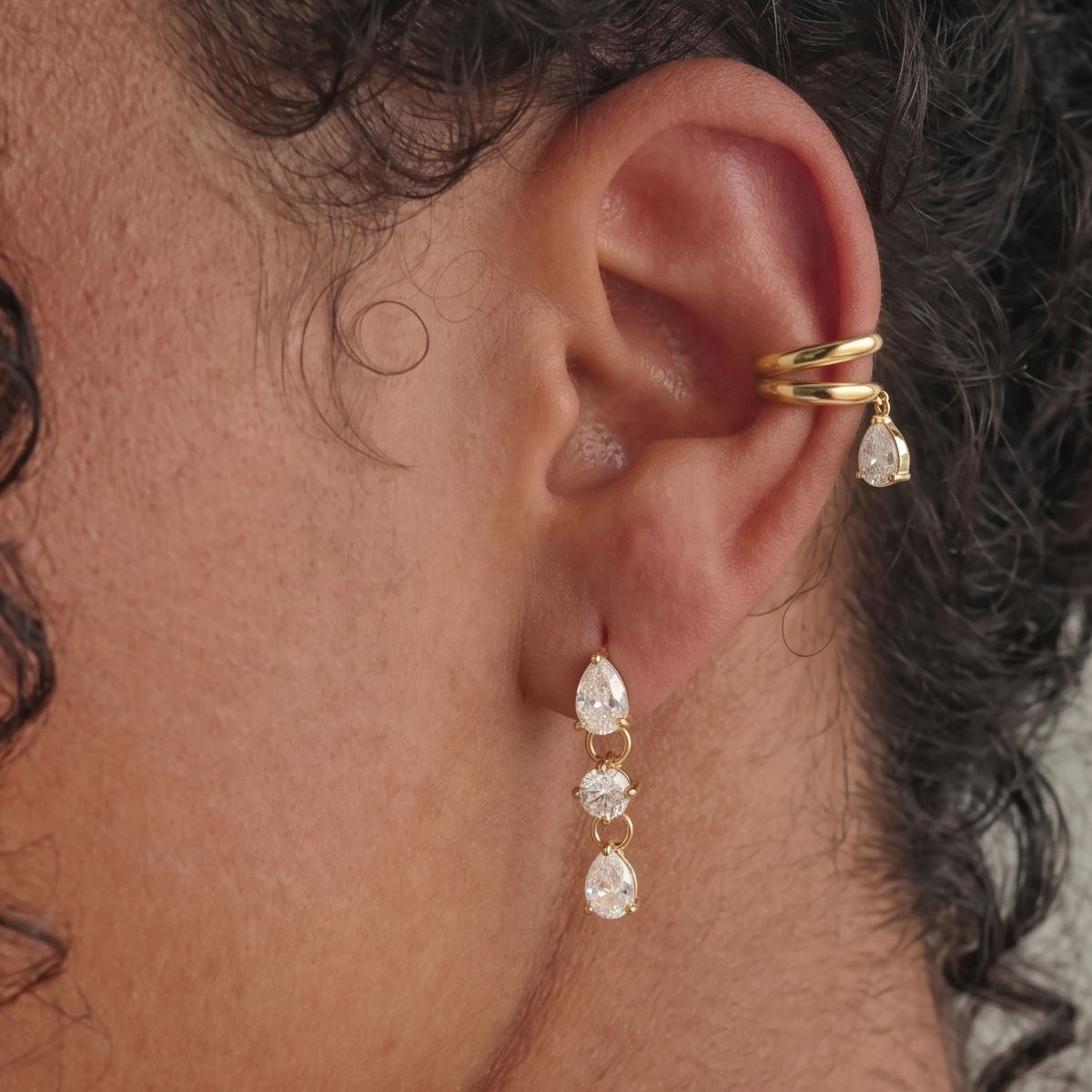 Luna Drop Ear Cuff