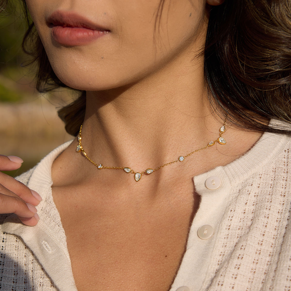 Tira Drop Necklace