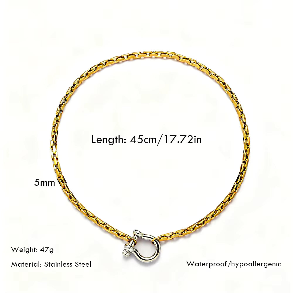 Dual-Tone Chunky Necklace