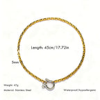 Dual-Tone Chunky Necklace