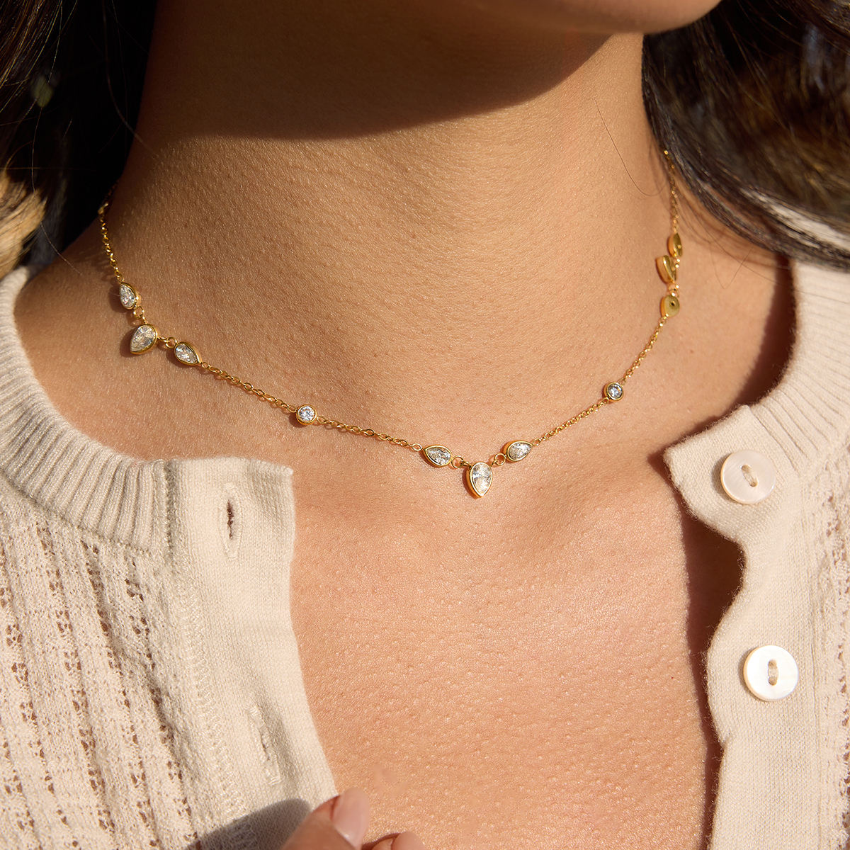 Tira Drop Necklace