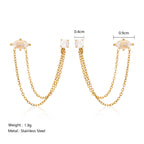 Stardust Duo Chain Earrings
