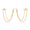 Stardust Duo Chain Earrings