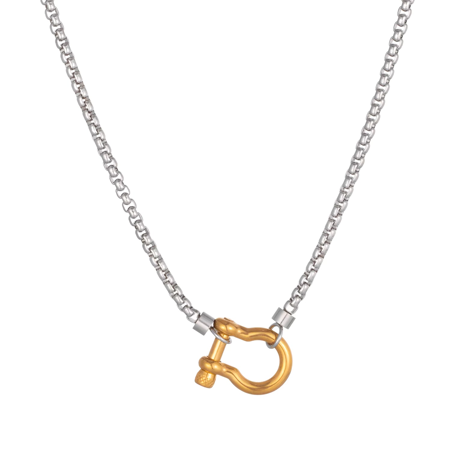 Dual-Tone Chunky Necklace