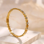 Honeycomb Bangle Bracelet