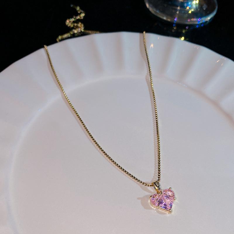 Tresure of Love Rose Crystal Necklace