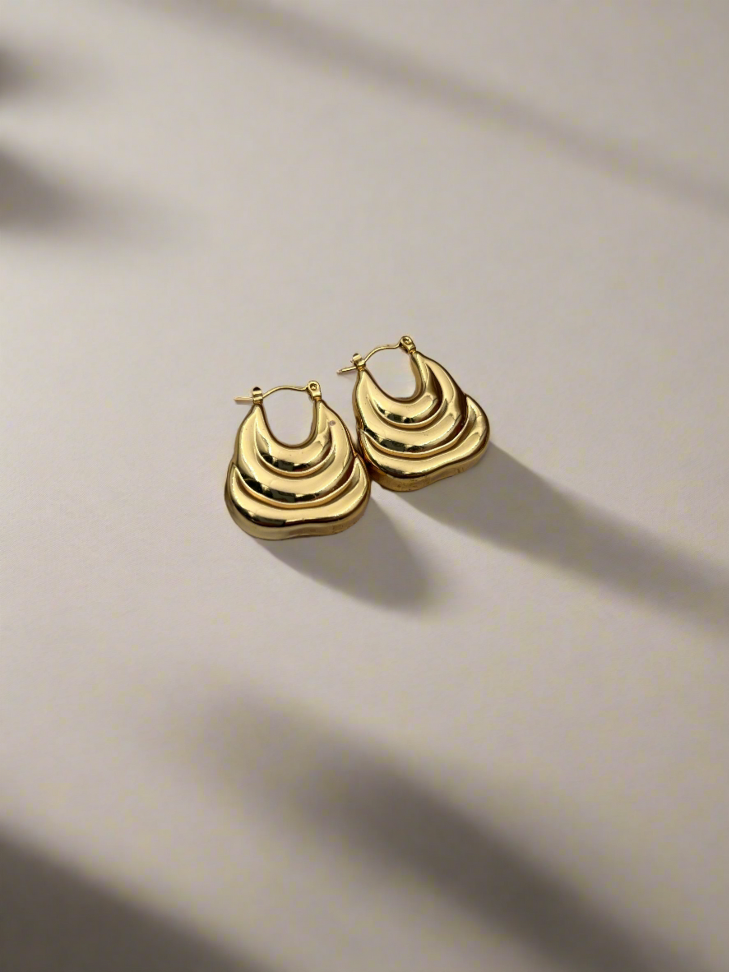 Rippled Hoop Earrings