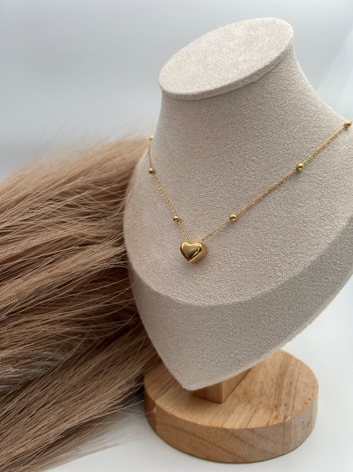 Beaded Chain Love Necklace
