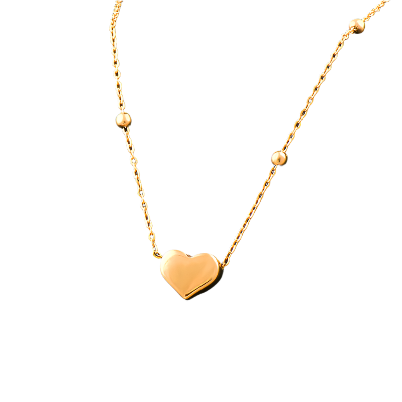 Beaded Chain Love Necklace