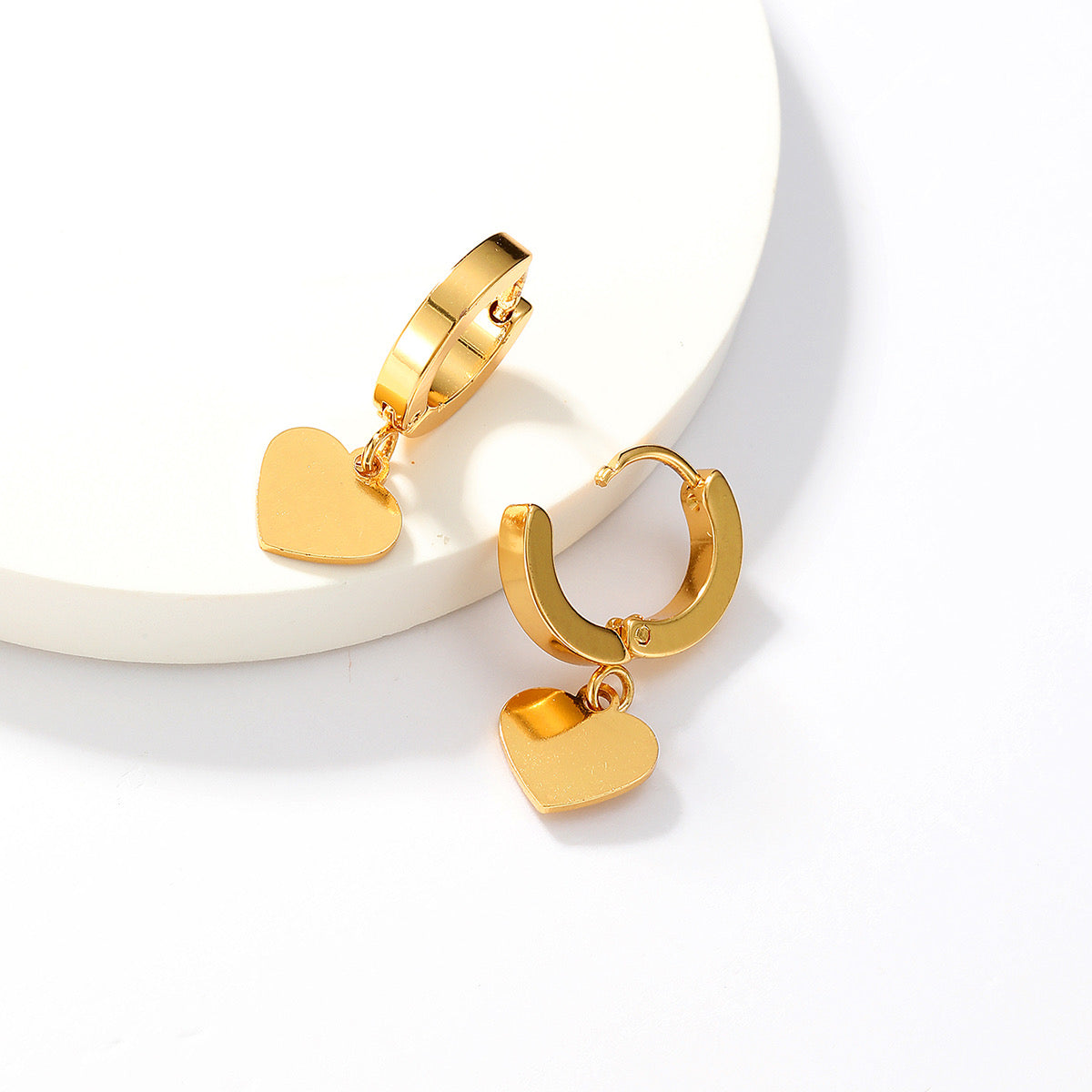 Heart Hoop Earrings