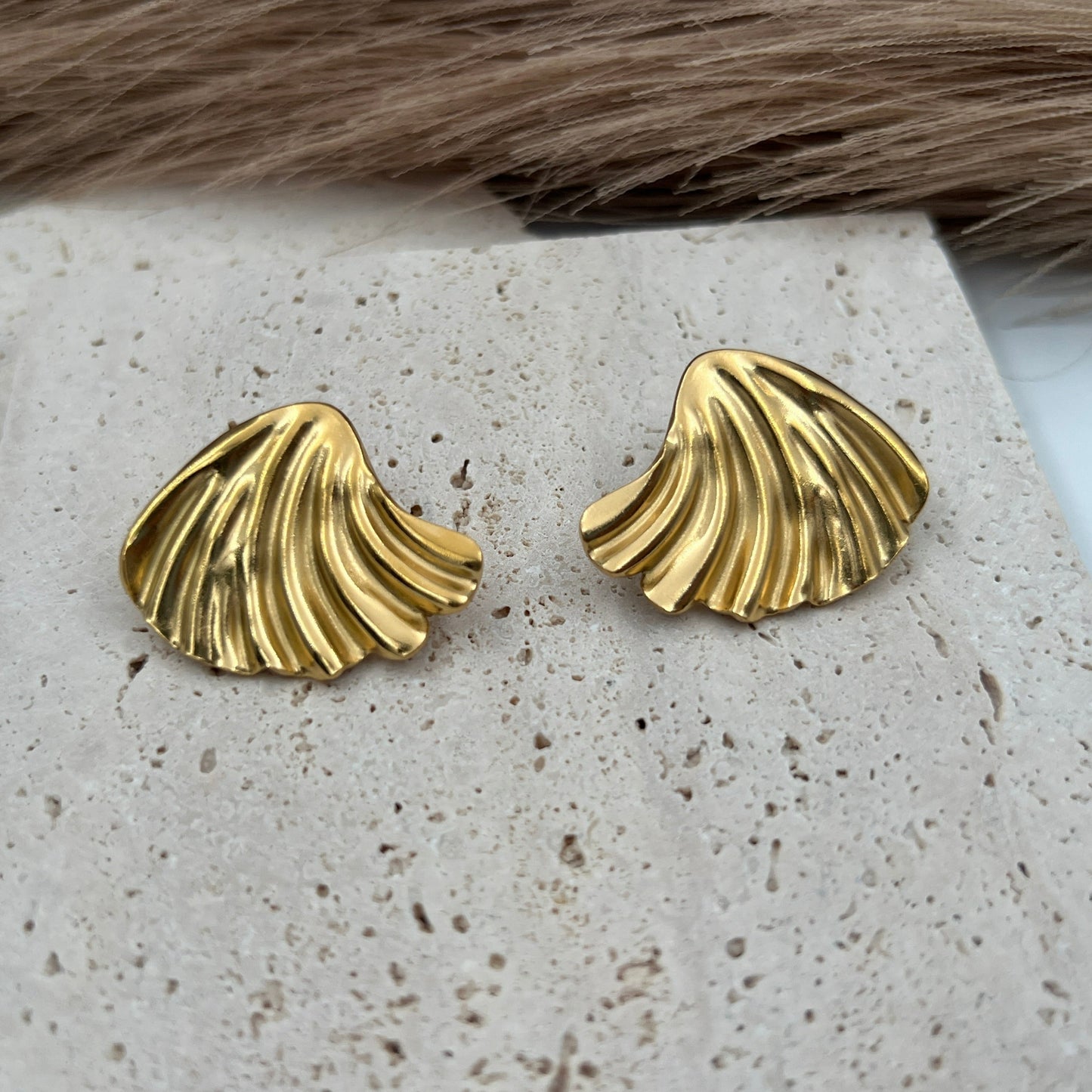 Winged Shell Earrings