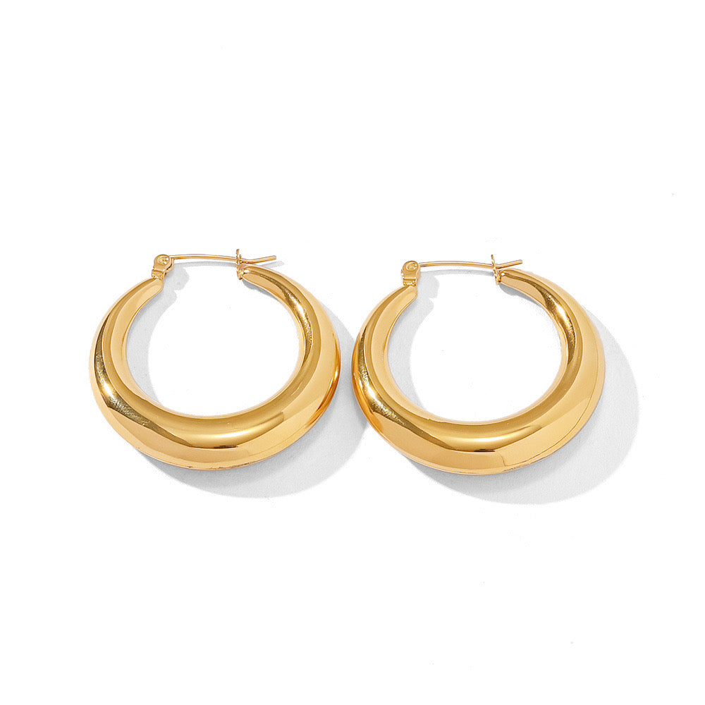 Classic Round Hoop Earring