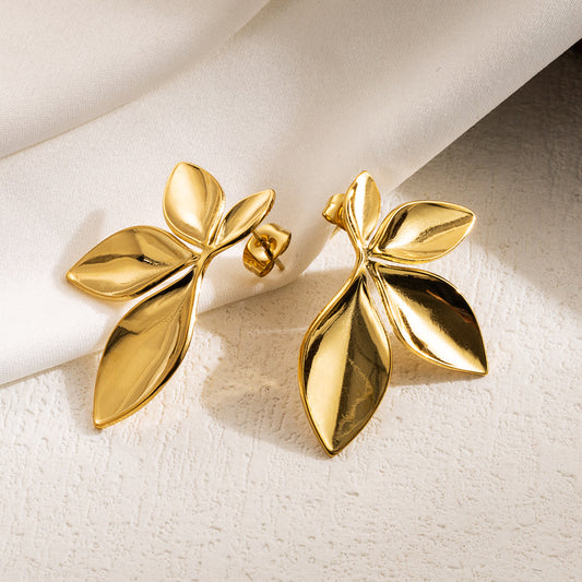 Golden Leaf Earrings