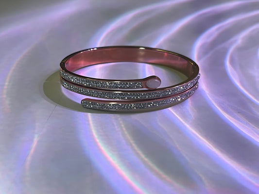 Rose Gold Wraparound Cuff Bracelet