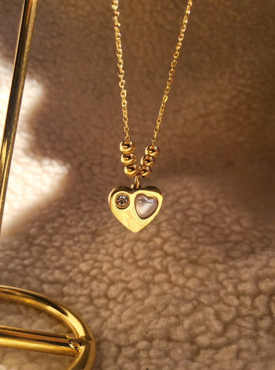 Treasure of Love Diamond Stud Necklace